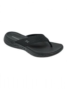 Skechers Women's Black On the GO 600 Sunny Comfort Flip Flop Sandal Size 11
